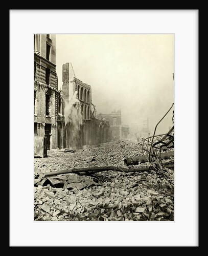 San Francisco Earthquake Rubble by Anonymous
