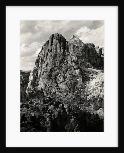 Early Carving on Mount Rushmore by Anonymous