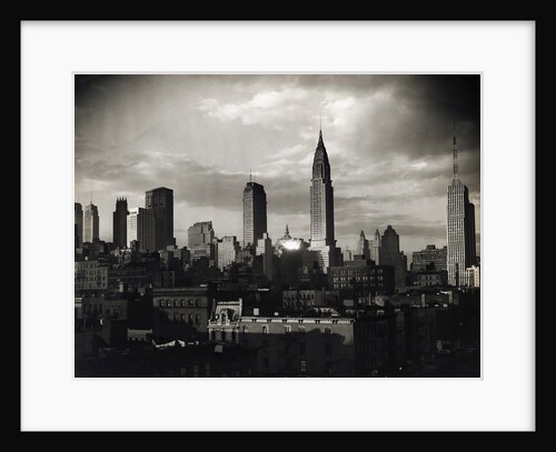 Midtown Manhattan Under Clouds by Anonymous