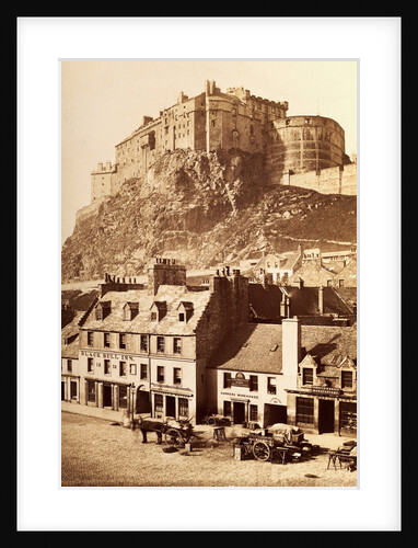 View of Edinburgh Castle from the Grassmarket. by Anonymous