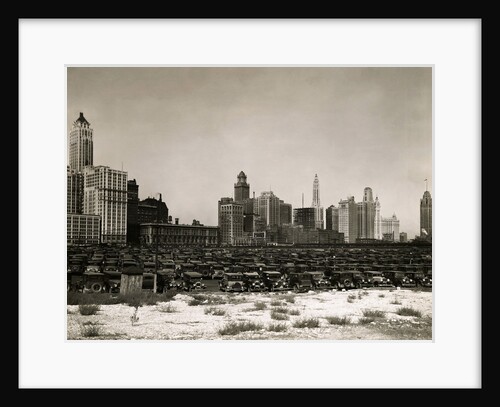 Parking Lot and Chicago Skyline by Anonymous