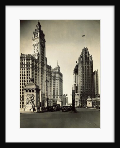 View of Street and Buildings in Chicago by Anonymous