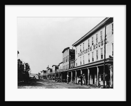 Street Scene in Small Town by Anonymous