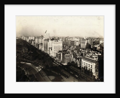 Fifth Avenue Along Central Park from the Air by Anonymous