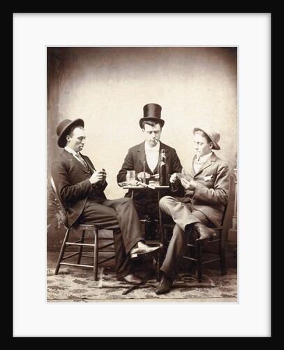 Men Playing Card Game by Anonymous