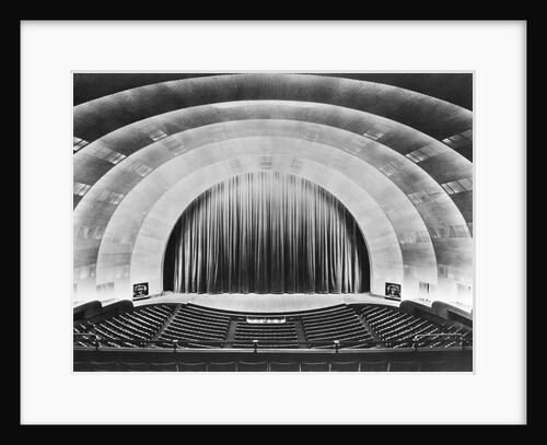 Overall View of Stage and Proscenium of Radio City Music Hall. by Anonymous