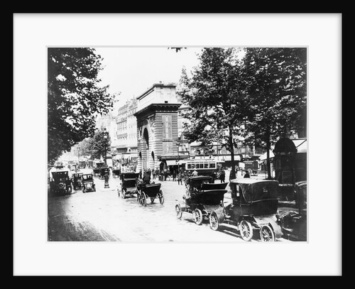 View of Cars on Parisian Street by Anonymous