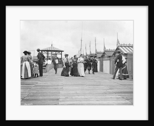 People Strolling on Boardwalk by Anonymous