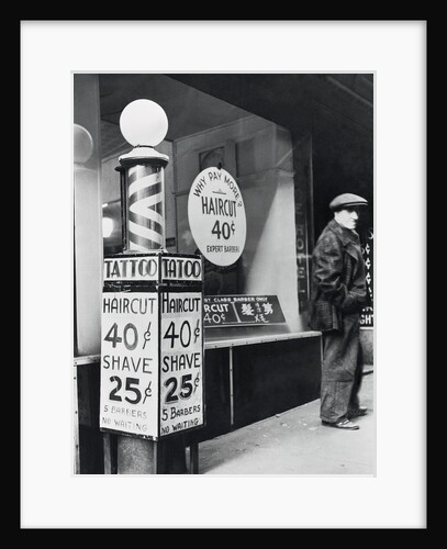 Barber Shop Storefront by Anonymous