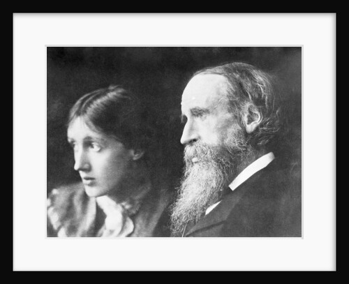 Portrait of Virginia Woolf and Sir Leslie Stephen by Anonymous