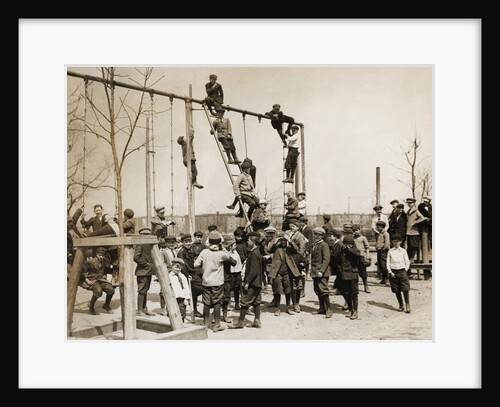 Children Playing in Playground by Anonymous
