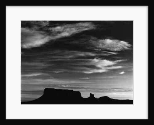 Mesa Silhouette at Sunset by Anonymous