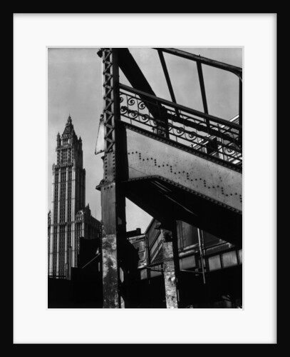 Iron Railed Stairway, Manhattan, 1944 by Anonymous