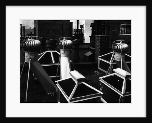 Rooftop Ventilaters and Chimneys, Manhattan, 1945 by Anonymous