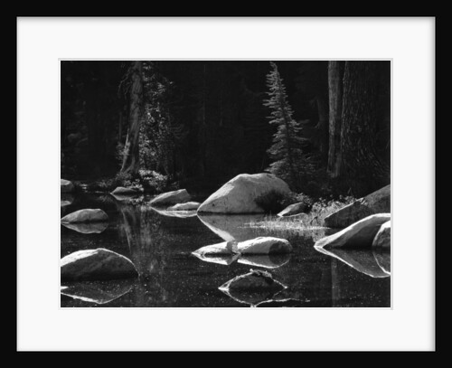Lake and Rocks by Brett Weston