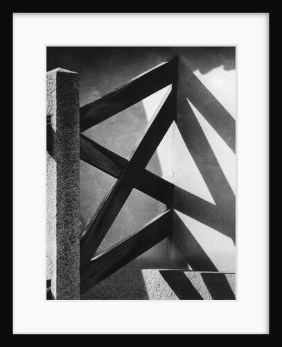 Railing and Shadows by Anonymous