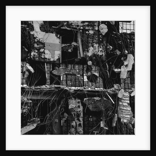 Wrecked Building, 1976 by Anonymous
