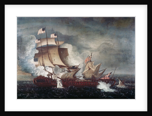USS Constitution vs. HMS Guerriere by Thomas Birch