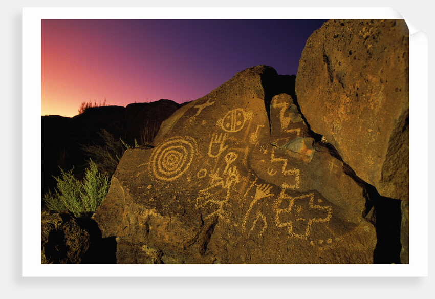 Detail of Petroglyphs at Petroglyph National Monument by Anonymous