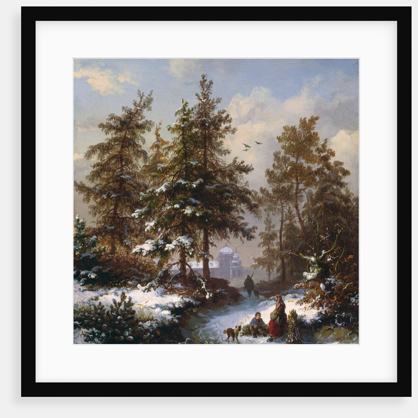 Gathering Firewood by Frederik Marianus Kruseman