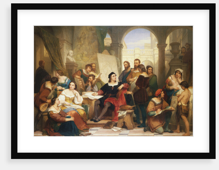The Artist Raphael in His Studio by Nicaise de Keyser