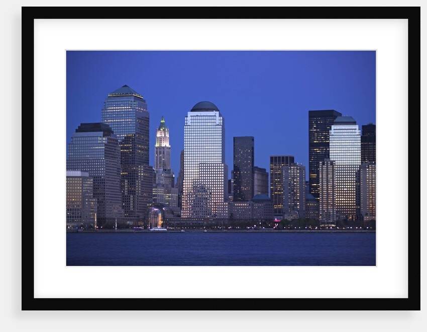 Skyline of Manhattan at Twilight by Anonymous