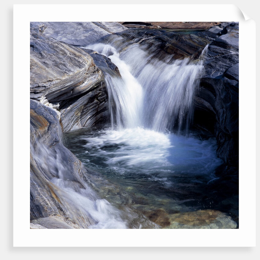 Little waterfall, Tessin, Switzerland by Anonymous