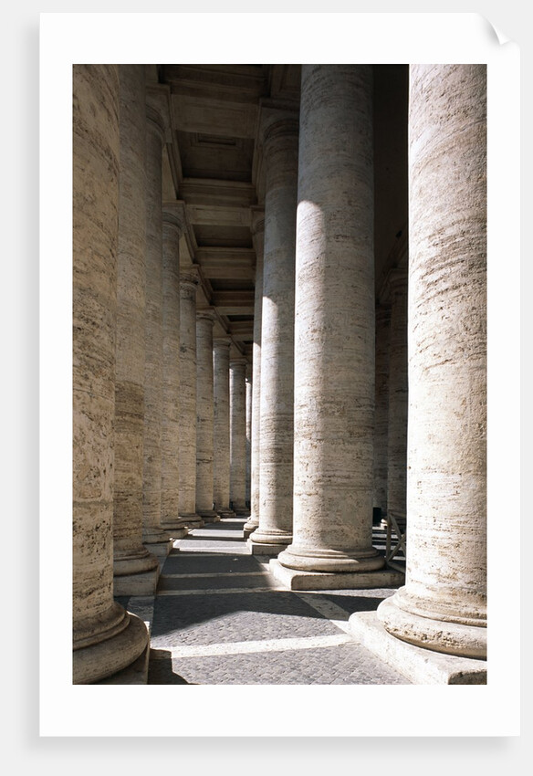 Colonnade at St. Peter's Square, Vatican City State, Rome, Italy by Anonymous