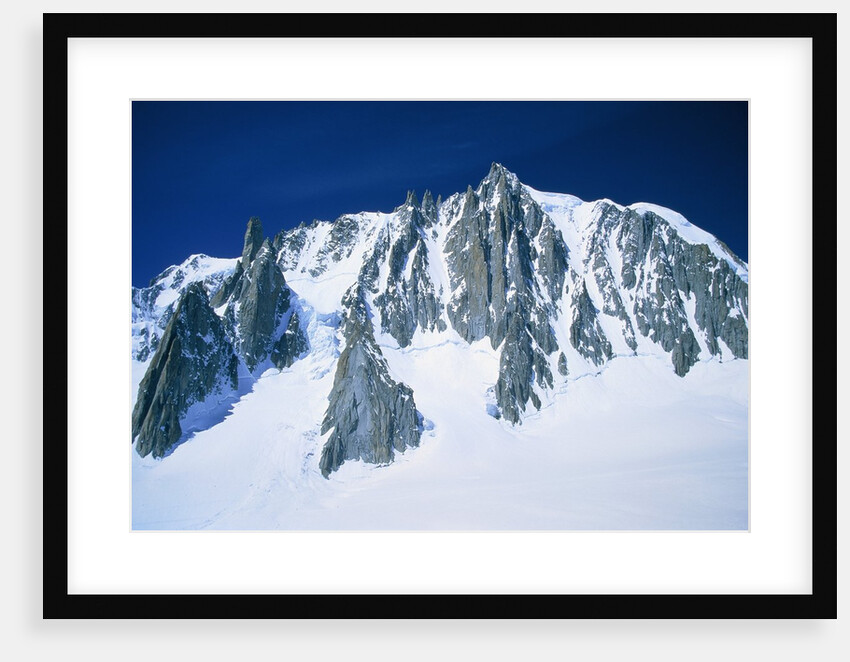 Montblanc, glacier covered with snow, France, Chamonix by Anonymous