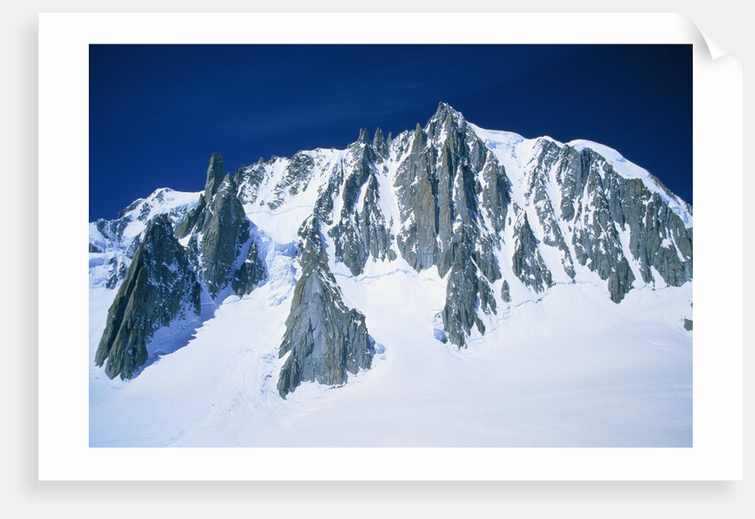 Montblanc, glacier covered with snow, France, Chamonix by Anonymous