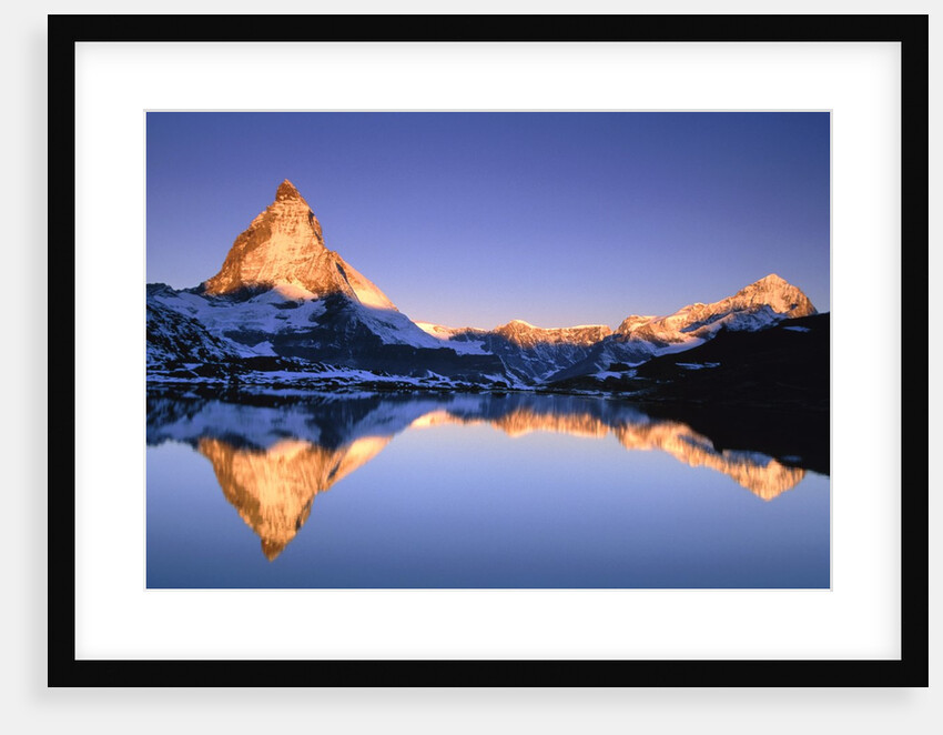 Matterhorn reflected in lake by Anonymous