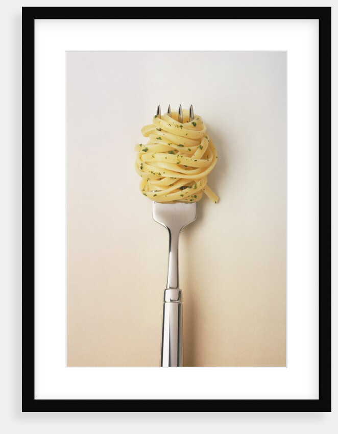 Fork with spaghetti by Anonymous