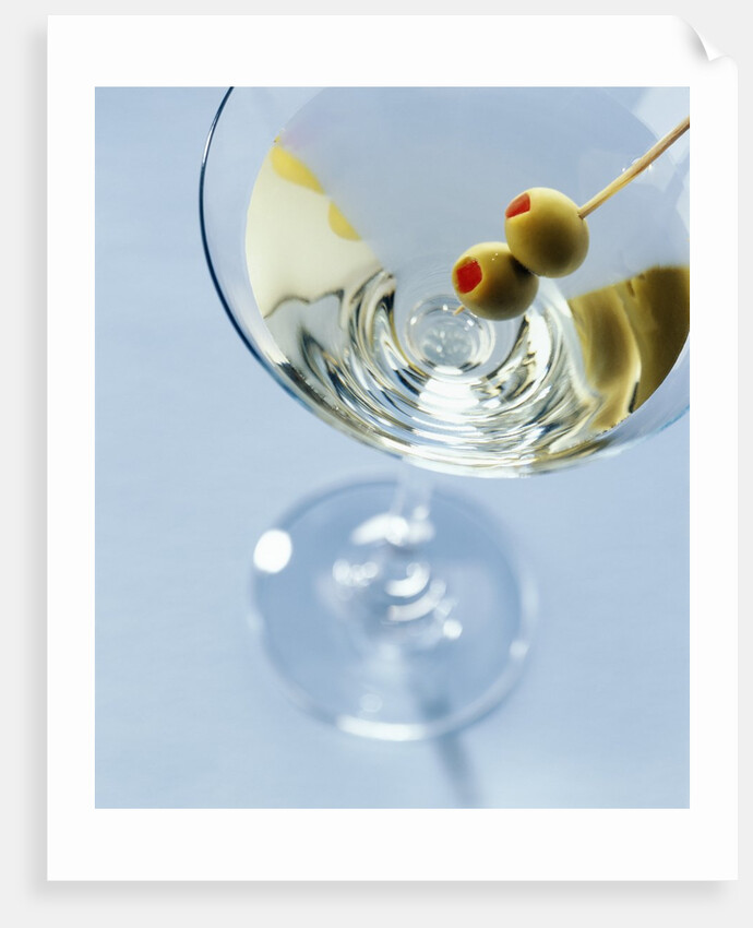 Martini with Olives by Anonymous