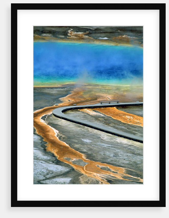 Boardwalk at the Grand Prismatic Spring, Yellowstone National Park, Wyoming by Anonymous