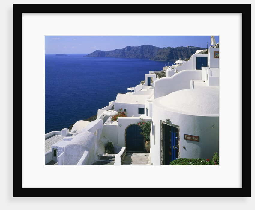 Apartment block in Oia, Santorin, Greece by Anonymous