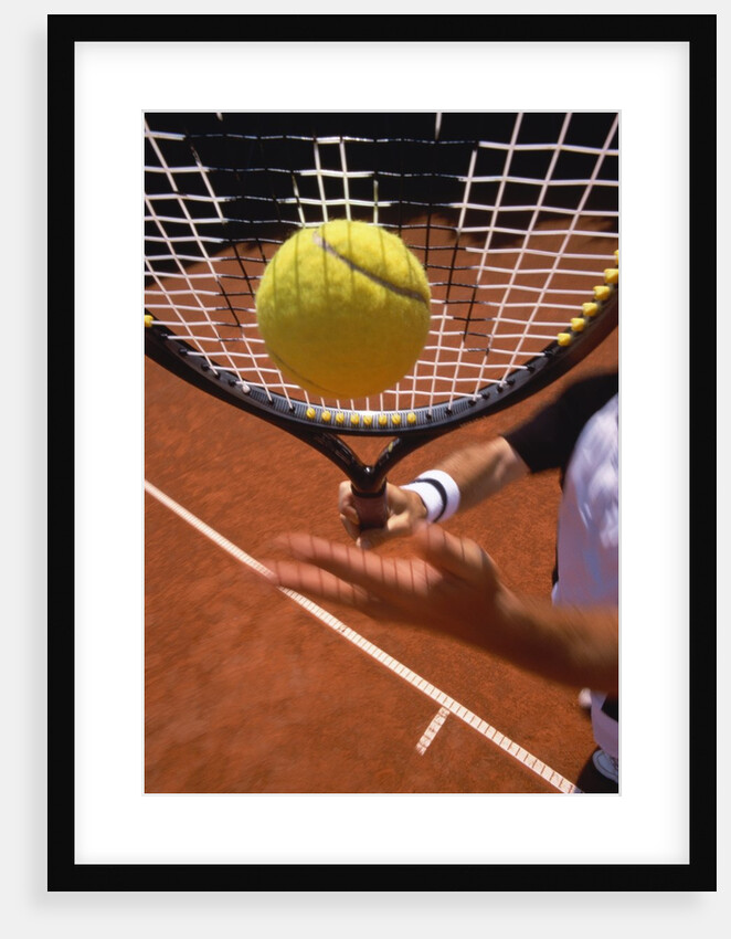 Man playing tennis by Anonymous