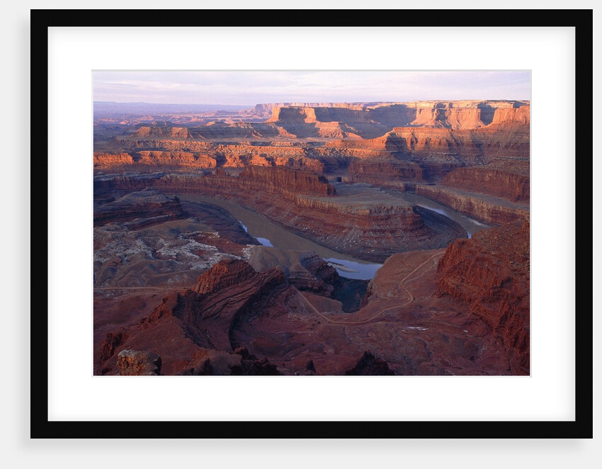 USA, Utah, Dead Horse Point State Park, Colorado River, Goose Neck at sunrise by Anonymous