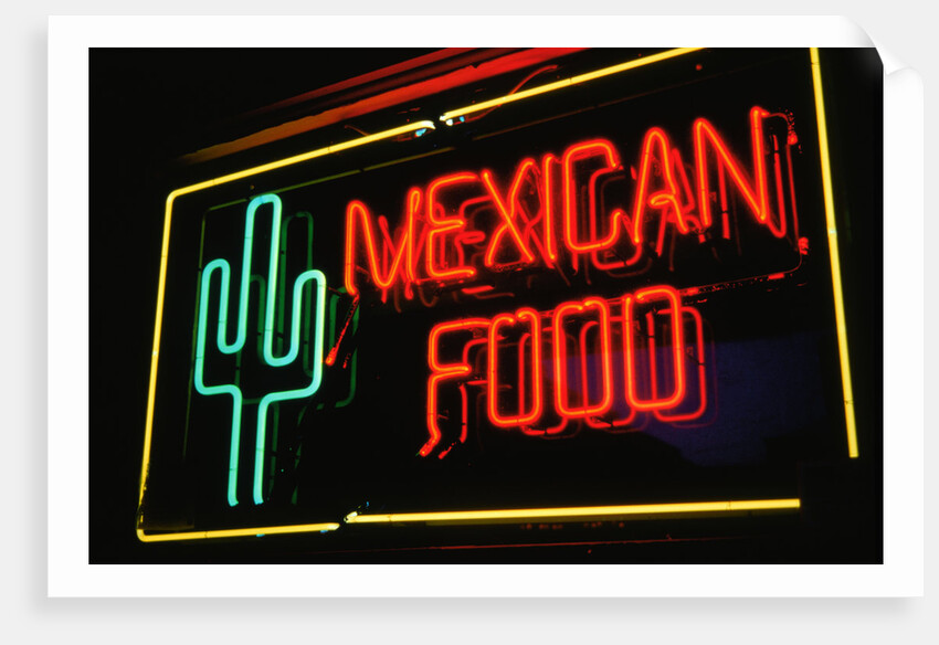 Mexican restaurant neon writing by Anonymous