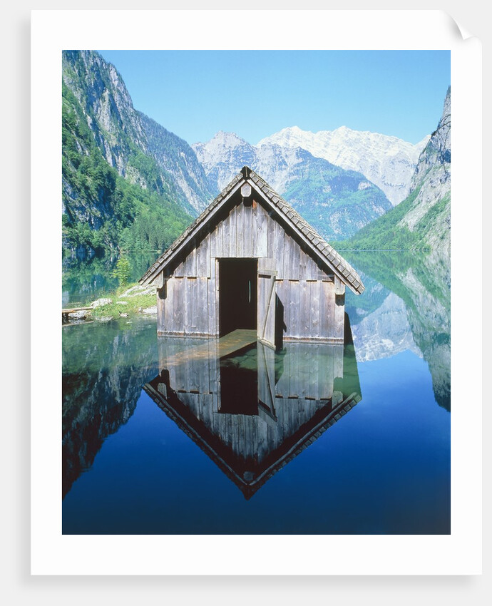 Fisherman's house in the Ober Lake, Bavaria, Germany by Anonymous