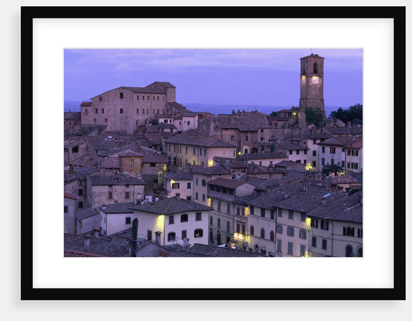 Anghiari at twilight, Vitaleta, Tuscany, Italy by Anonymous