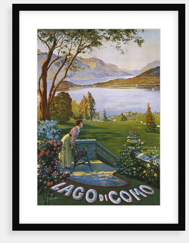 Lago di Como Poster by Elio Ximenes