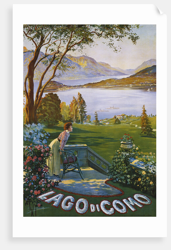 Lago di Como Poster by Elio Ximenes