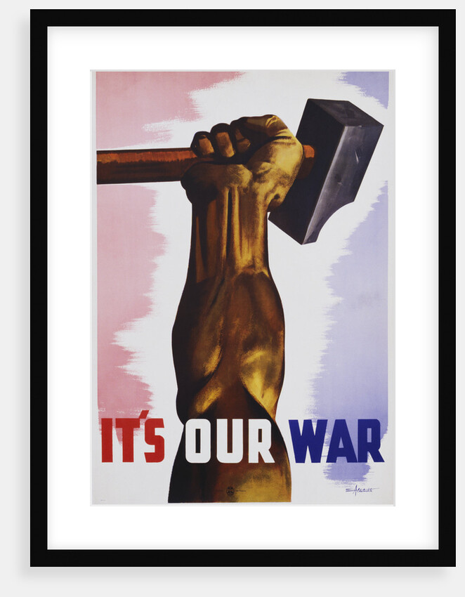 It's Our War Poster by Eric Aldwinckle