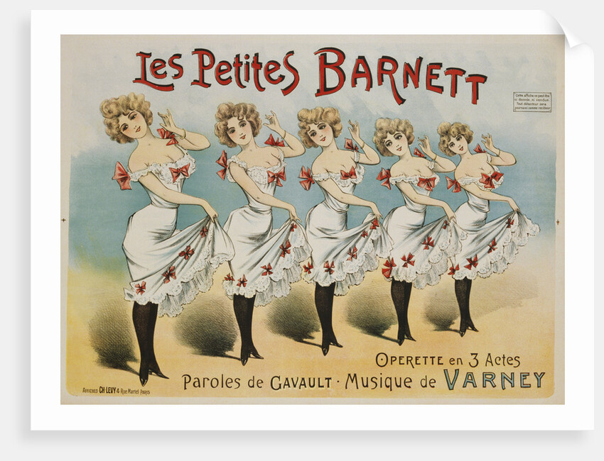 Les Petites Barnett Poster by Anonymous
