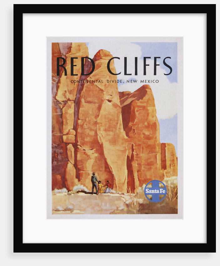 Red Cliffs Poster by Elms by Anonymous