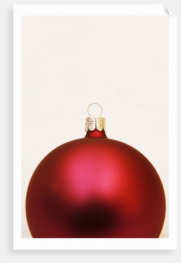 Red Christmas tree decorations by Anonymous