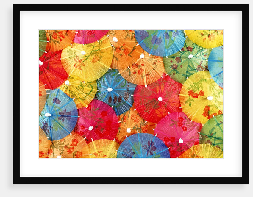 Colourful paper shades by Anonymous