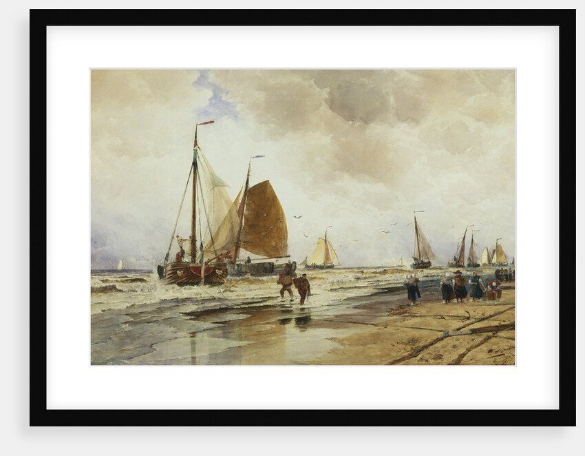 Beach at Schevingen, Holland by Thomas Hardy Bush