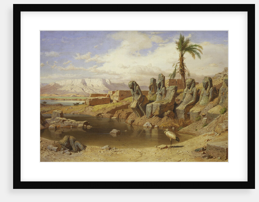 Temple of Karnak at Luxor, Egypt by Carl Friedrich Werner