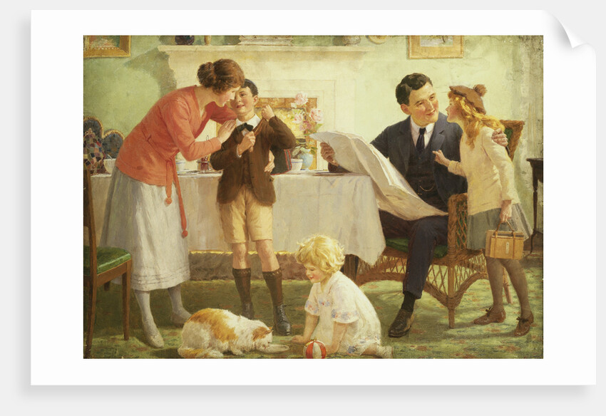 Leaving for School by Percy Tarrant
